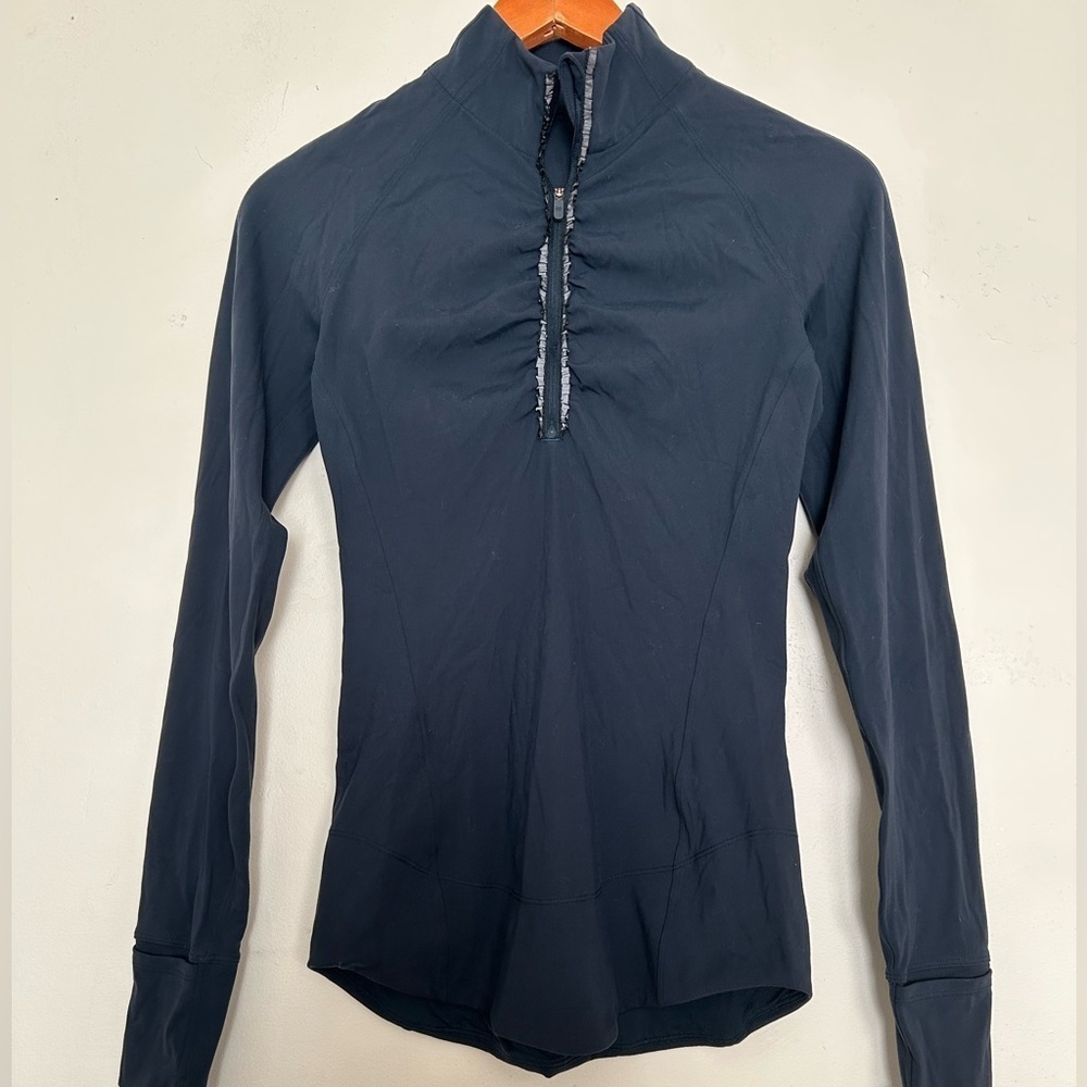Lululemon Running Jacket Half Zip Ruffle Zipper